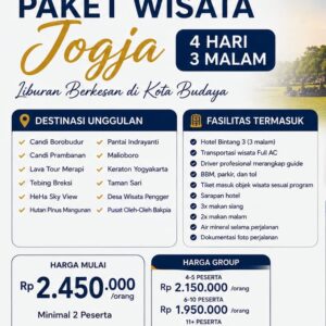 Paket Wisata Jogja 3 Hari 4 Malam