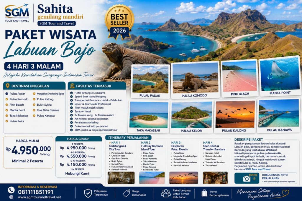 Paket Wisata Labuan Bajo 4 Hari 3 Malam