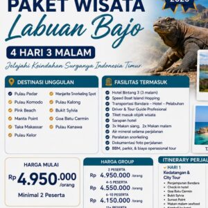 Paket Wisata Labuan Bajo 4 Hari 3 Malam