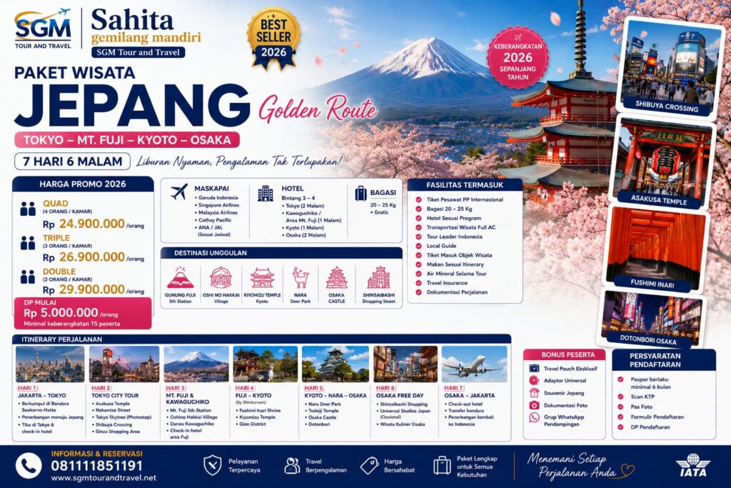 Paket Wisata Jepang Golden Route
