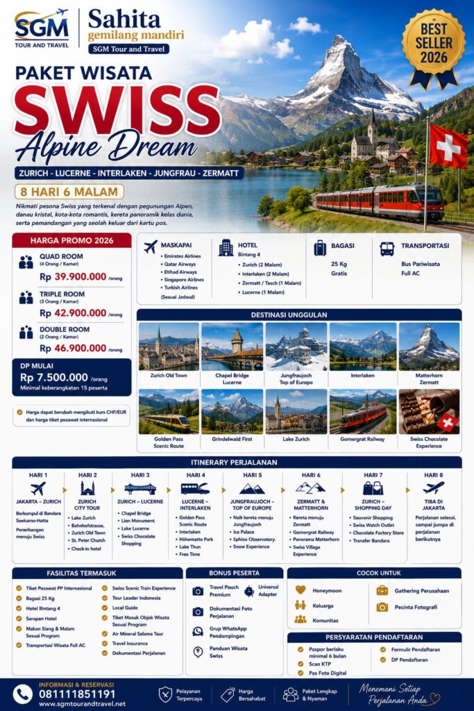 Paket Wisata Swiss Alpine Dream
